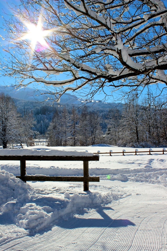 Winterlandschaft in den Alpen